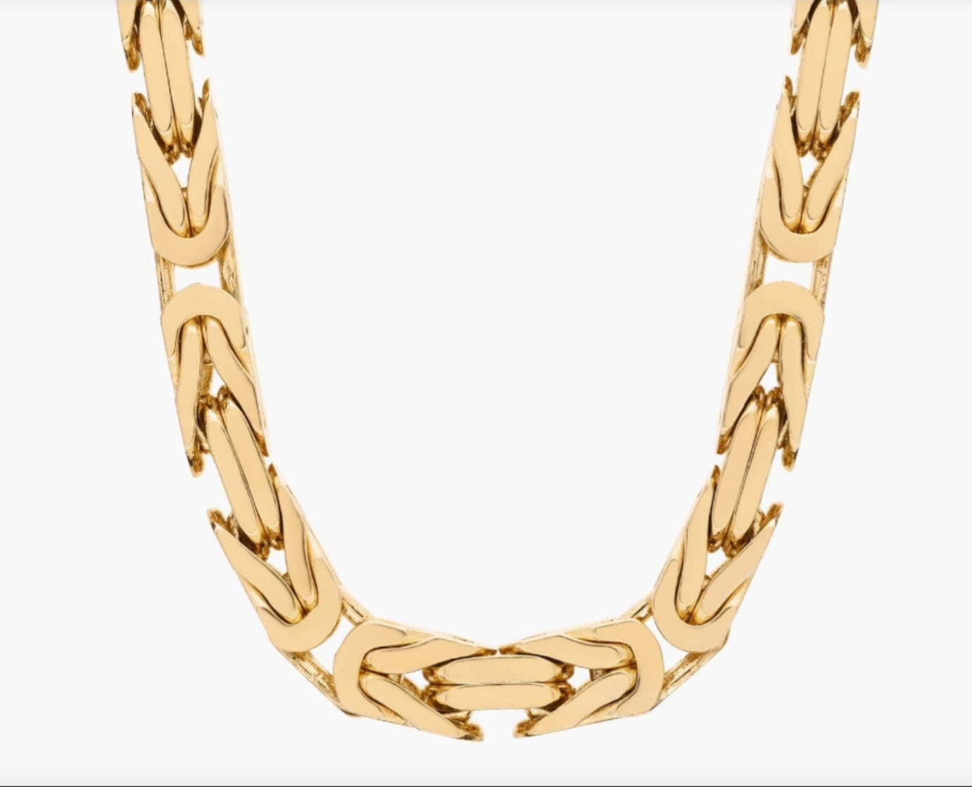 Yellow Italian Byzantine Chain | 10K or 14K Yellow Gold. These chains are fully customizable, so you can pick your length of your chain